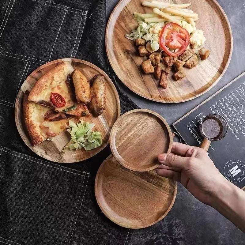 Retro Wooden Serving Tray