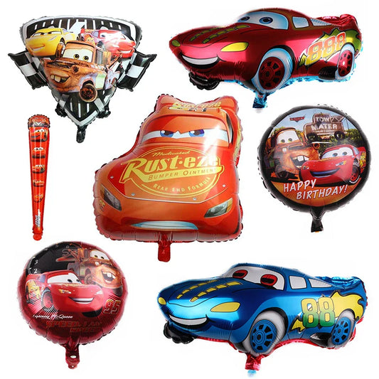 Ballons en aluminium à l'effigie de la voiture Disney McQueen