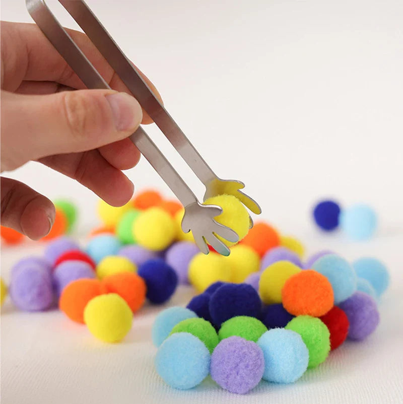 Colorful Plush Ball Sorting Toy