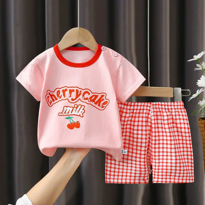 2PCS Children's T-shirt & Shorts Set