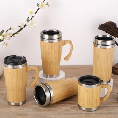 Bamboo Insulated Water Bottle - Personalized & Heated