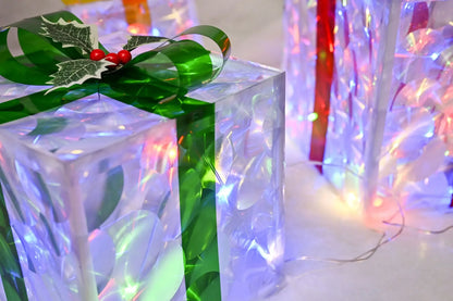 LED Lighted Gift Boxes Set