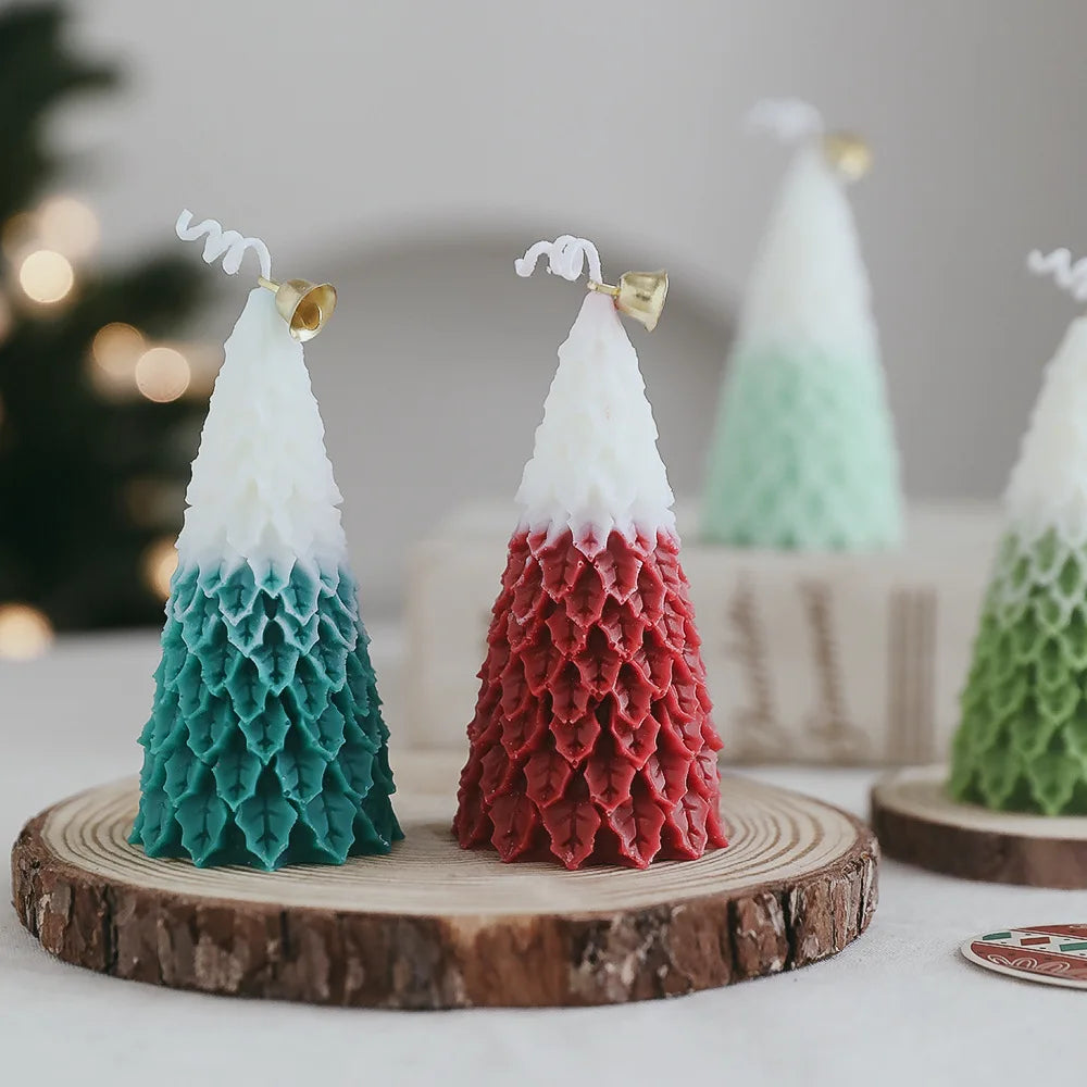 Christmas Tree Scented Candles - Handmade Decorations