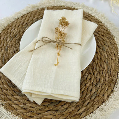 Rustic Blue Cotton Napkin Set