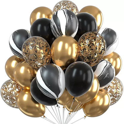 Gold Confetti Metallic Balloons - Party Decor