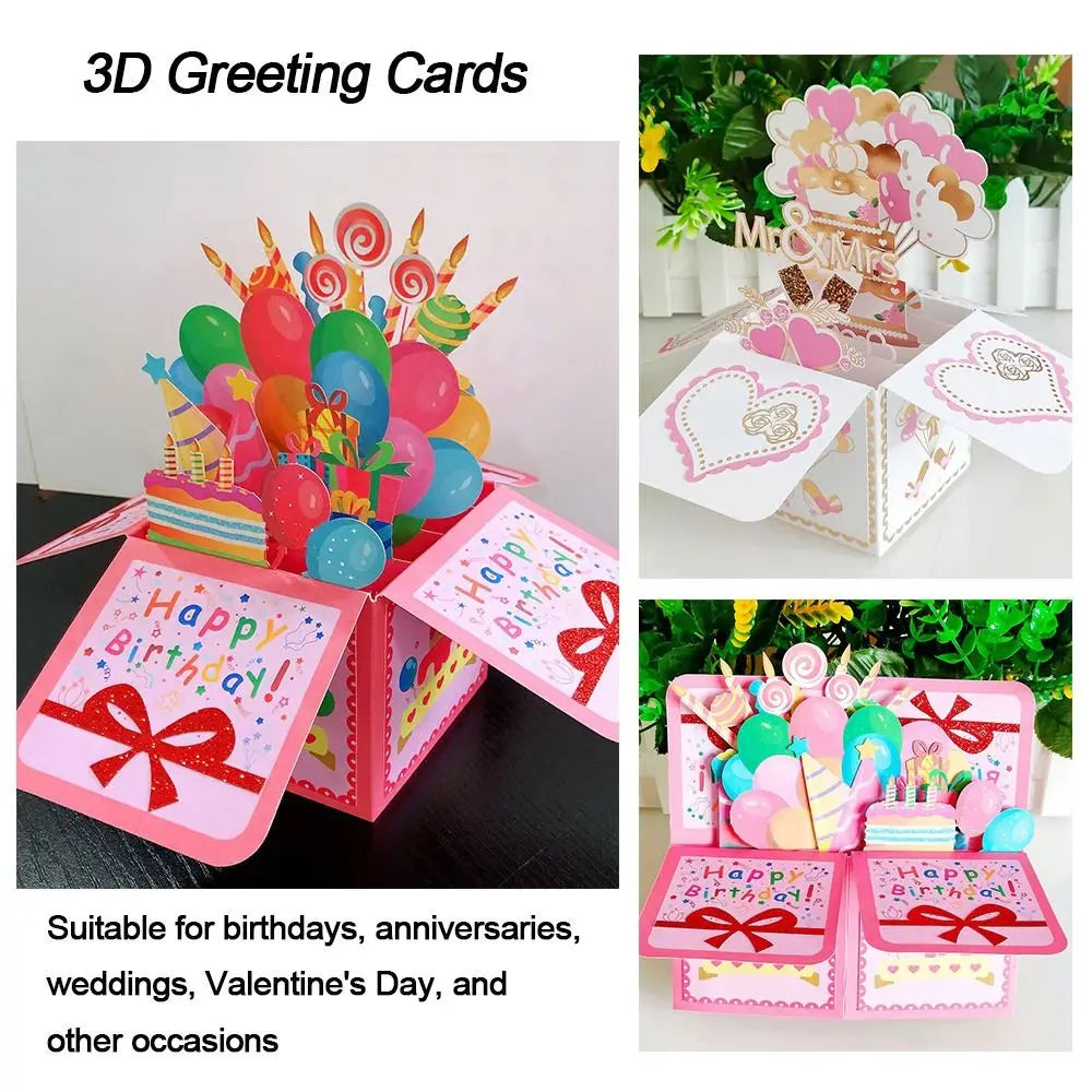 3D Flower Bouquet Pop-Up Card