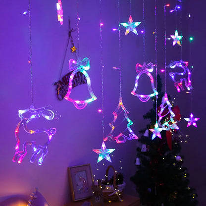 32M LED Christmas Curtain Lights 8 Modes