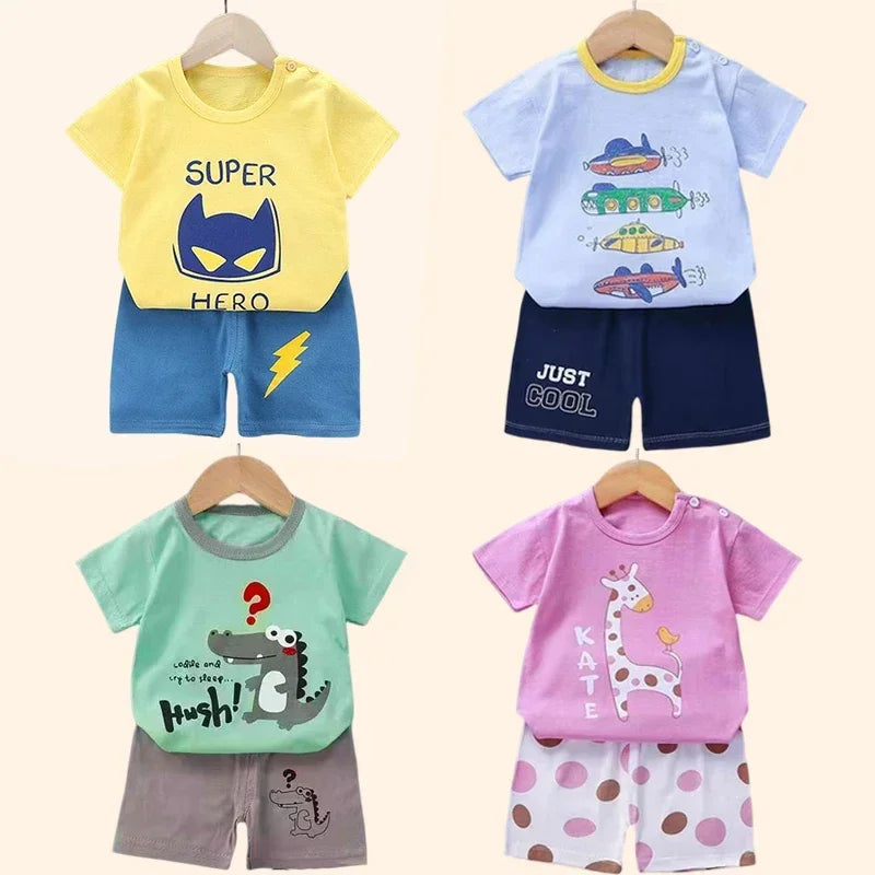 2PCS Children's T-shirt & Shorts Set