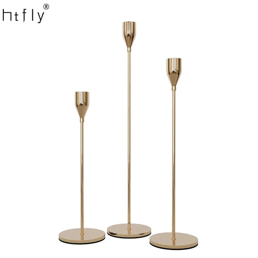 European Style Metal Candle Holders Set