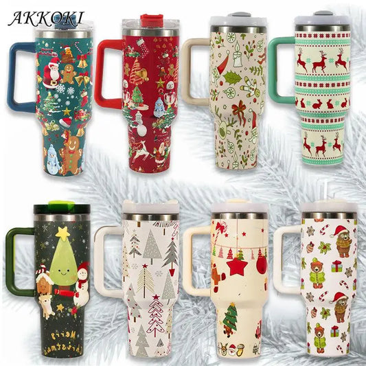 Tasse de voyage de style Noël