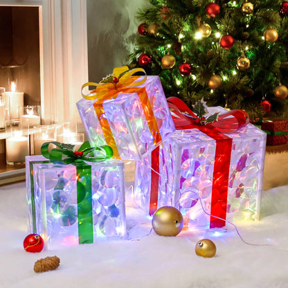 LED Lighted Gift Boxes Set