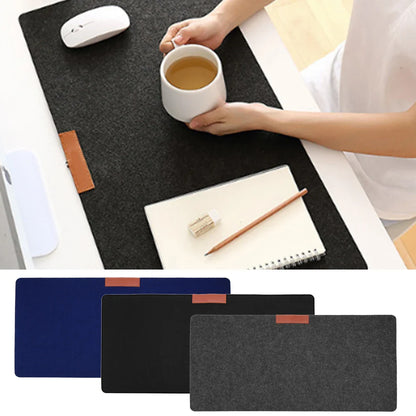 Large Office Desk Mat - Modern Wool Felt Mouse Pad