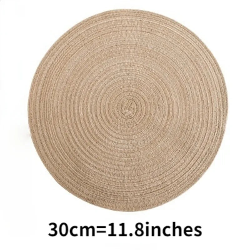 Anti-Slip Round Table Mats Set