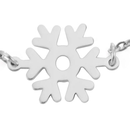 Christmas Snowflake Bracelet - Elegant Festive Accessory