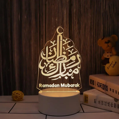 Eid Mubarak 3D LED Night Light