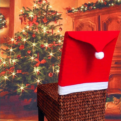 Christmas Chair Cover Decoration - Xmas Navidad 2023