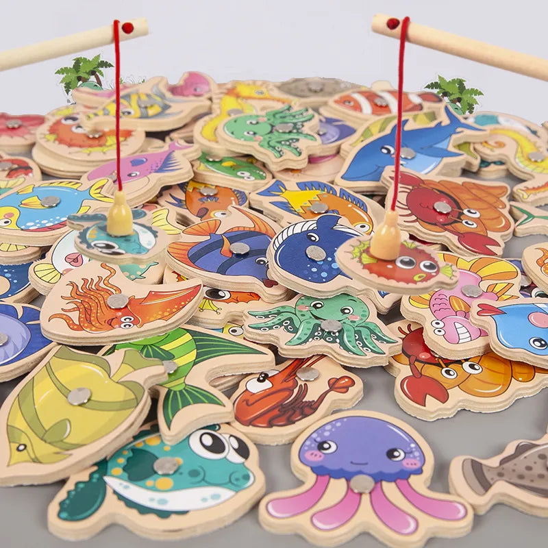 Montessori Magnetic Fishing Toys