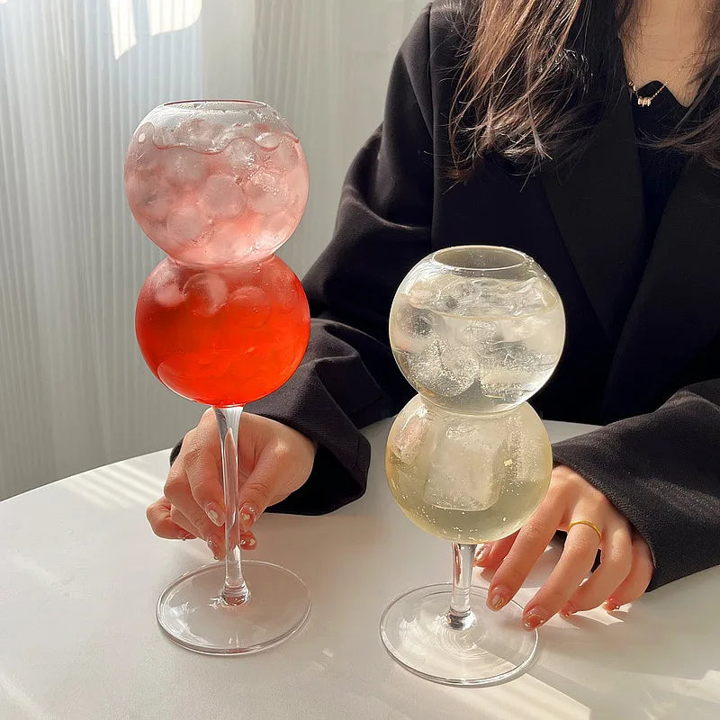 Creative Goblet Bubble Glassware Set