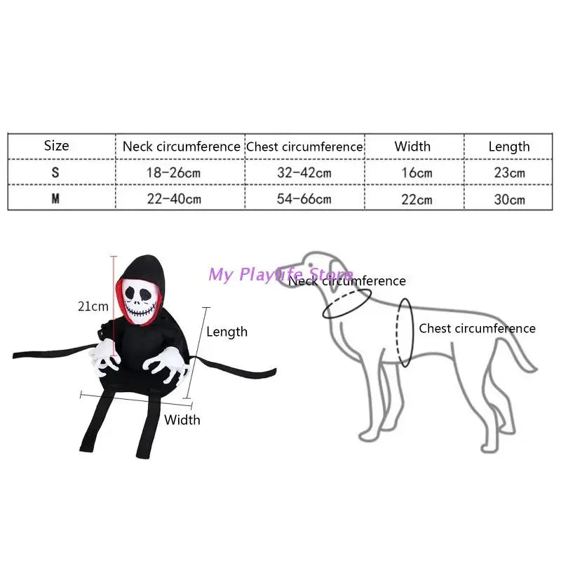 Stylish Ghost Pet Costume for Halloween