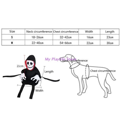 Stylish Ghost Pet Costume for Halloween