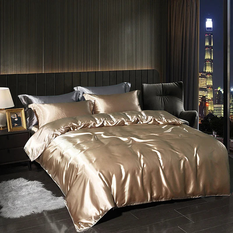 Luxury Satin Bedding Set - High End Gift Packaging