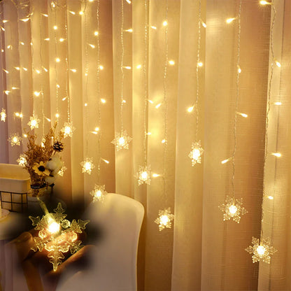 32M LED Christmas Curtain Lights 8 Modes