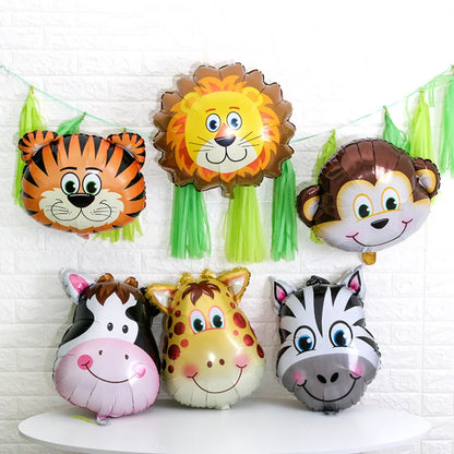 Jungle Animal Foil Balloon Set