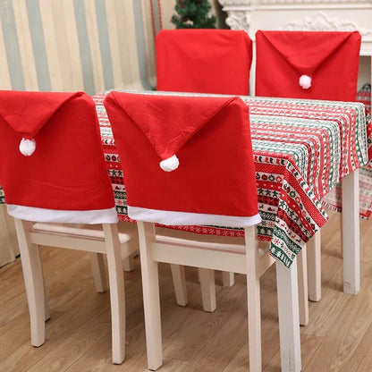 Christmas Chair Cover Decoration - Xmas Navidad 2023