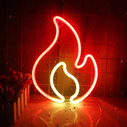 USB/Battery LED Neon Heart Sign