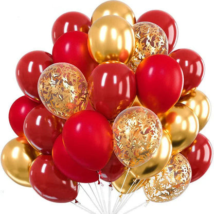 Gold Confetti Metallic Balloons - Party Decor