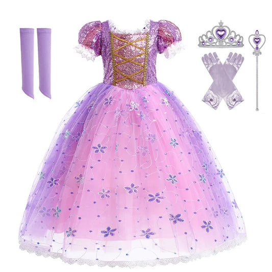 Robes de bal d'Halloween pour filles, princesse, cosplay