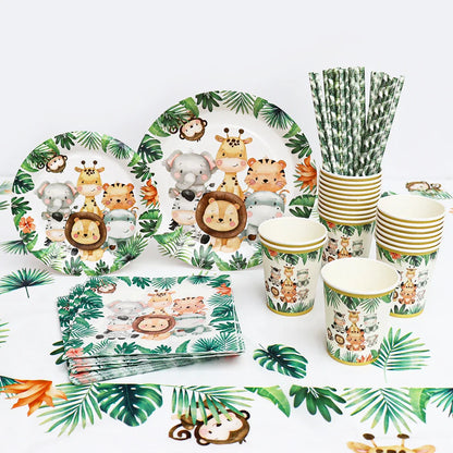 Jungle Safari Party Supplies Set