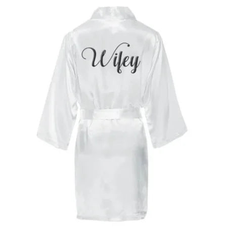 Personalized King & Queen Satin Robes Set