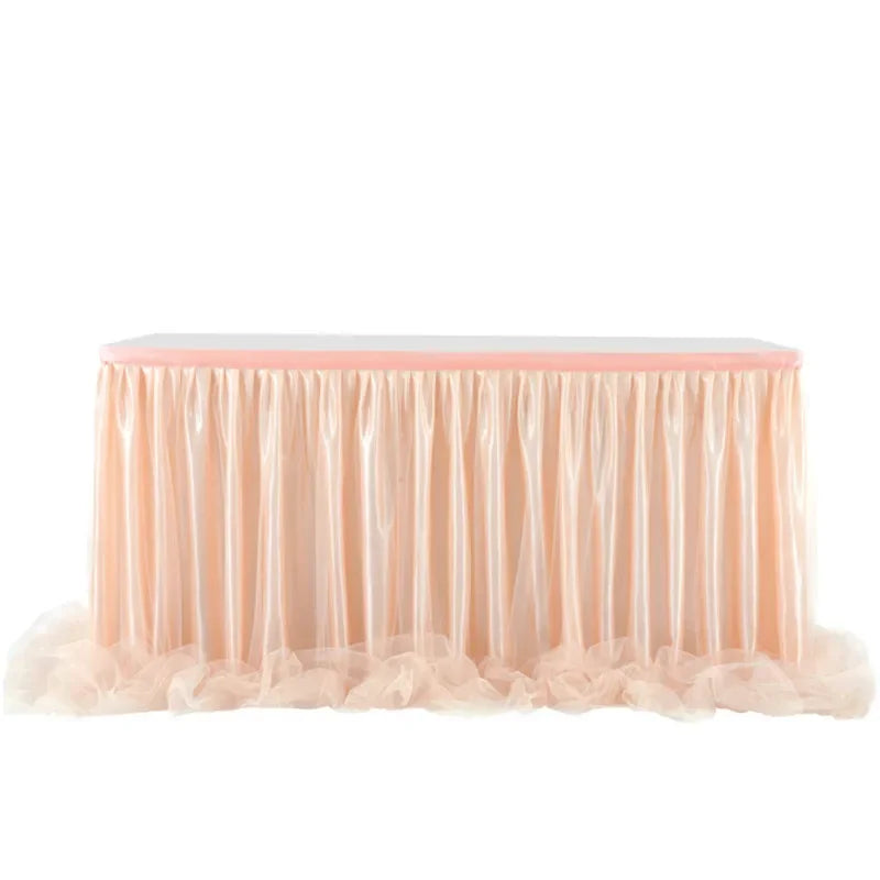 Romantic Tulle Table Skirt