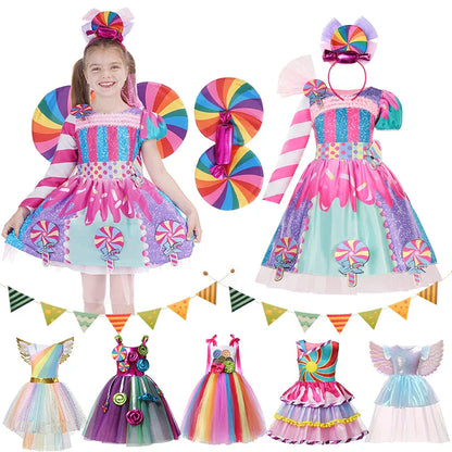 Kids Candy Dress Costume