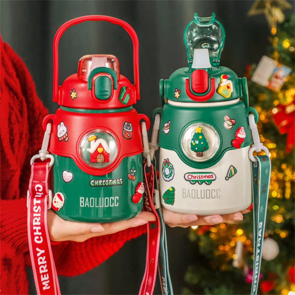 Christmas Children's Stainless Steel Thermos Cup