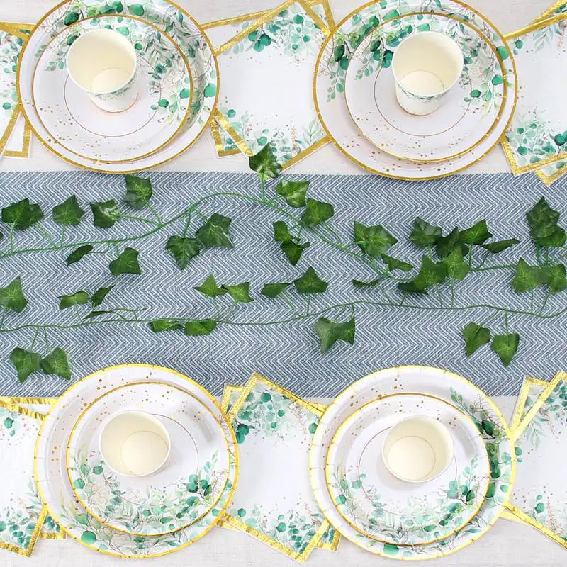 Tropic Greenery Party Paper Plates