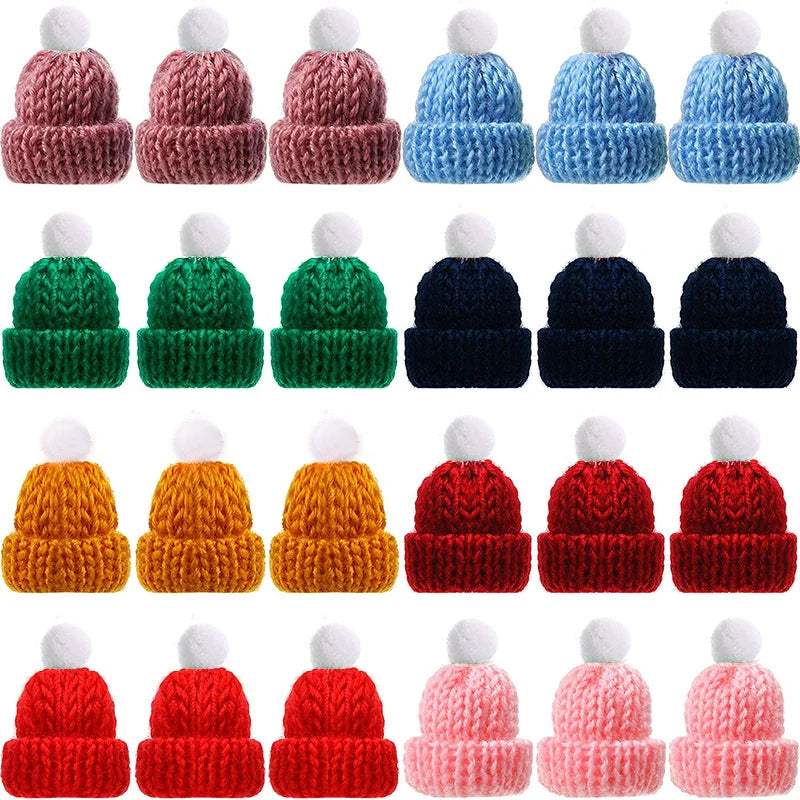 Mini Knitting Hats Christmas Ornaments