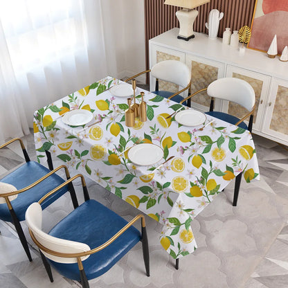 Lemon Print Kitchen Tablecloth