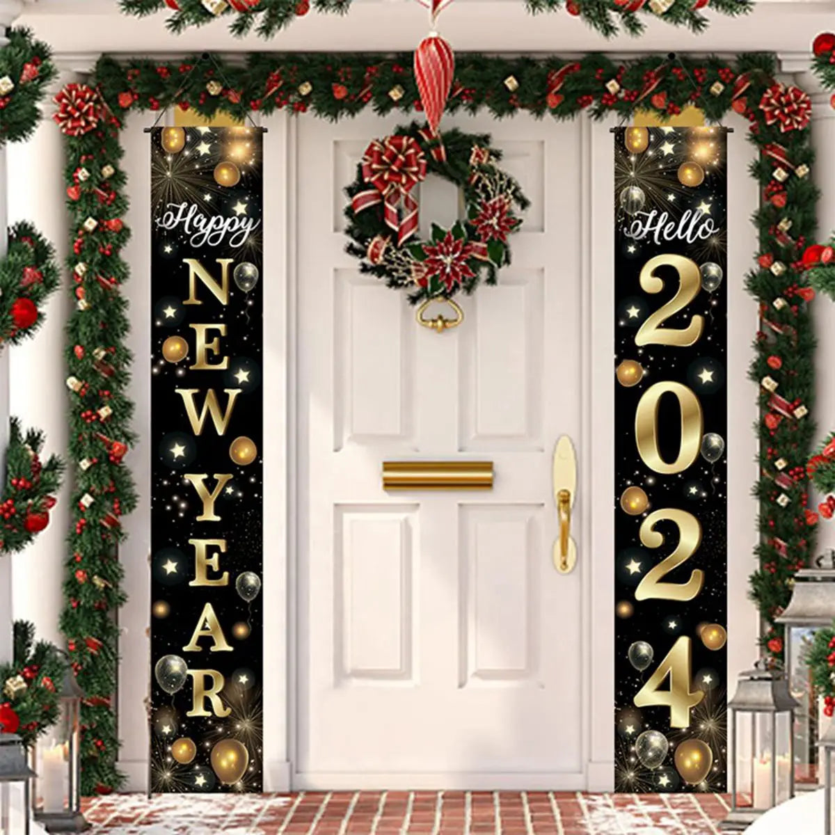 New Year Black Gold Decoration Bundle