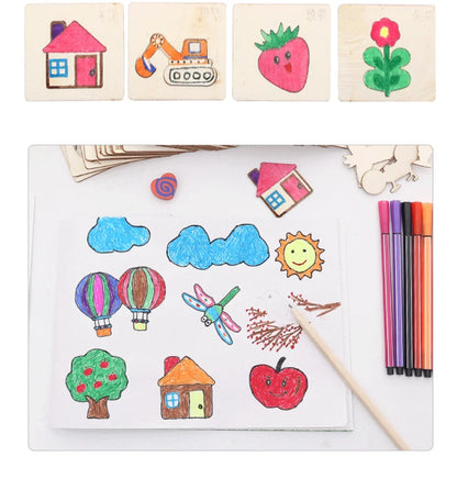 Montessori Kids Painting Stencil Set