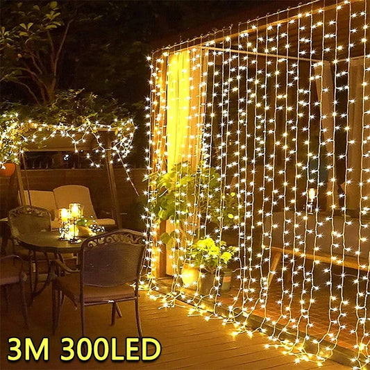 Guirlande lumineuse rideau LED 3M Décoration féerique