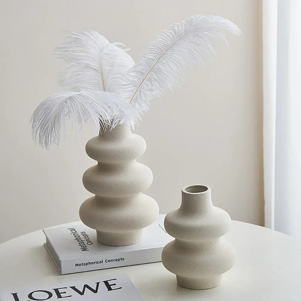 Modern Ceramic Frosted Flower Vase