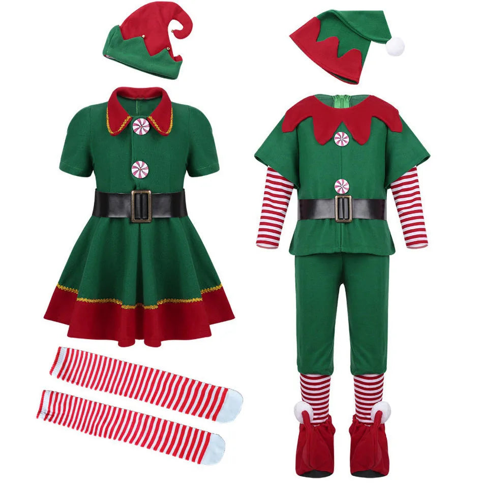 Christmas Family Matching Elf Cosplay Costume