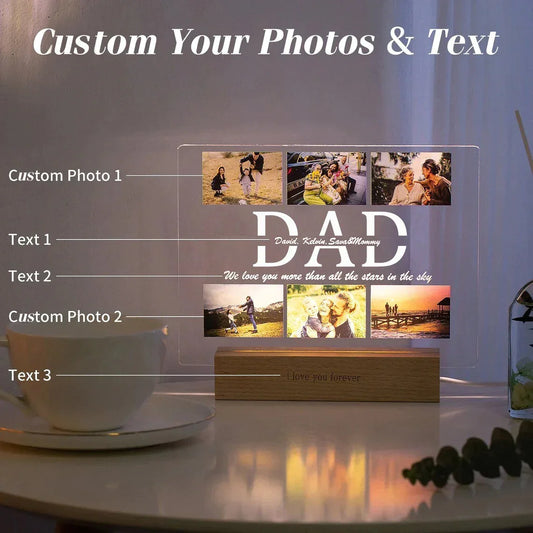 Personalized Multi-Photo Night Light