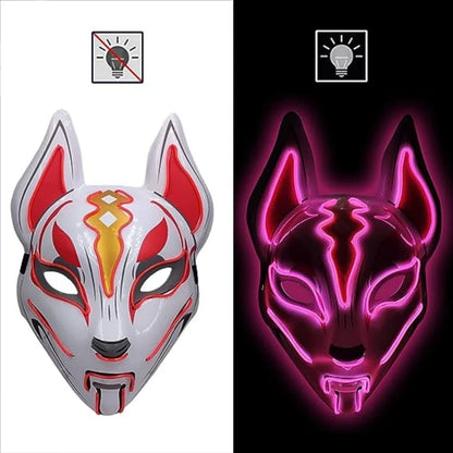 Halloween Costume Light Up Fox LED Mask