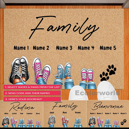 Personalized Pets Paws Doormat