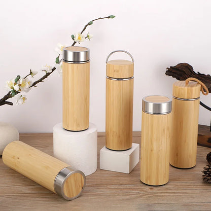 Bamboo Insulated Water Bottle - Personalized & Heated