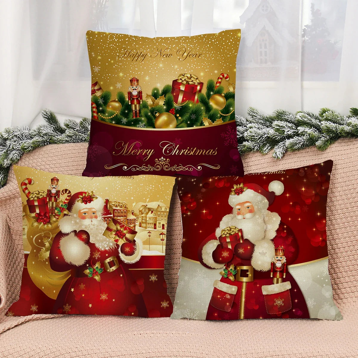 Christmas Cushion Cover - Festive Home Decor 2023