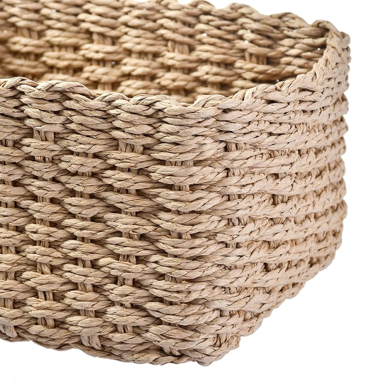 Set of 3 Braided Storage Baskets